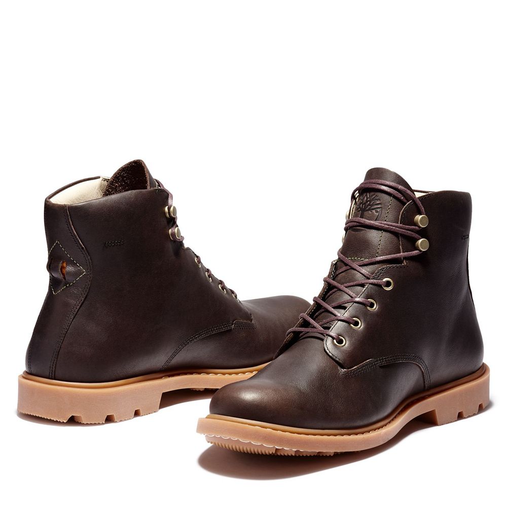 Bocanci 6-Inch Timberland Barbati Maro Inchis - Belanger Ek+ Waterproof - Romania - TEWQAM825